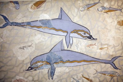 Minoan Art. The Dolphin Fresco by Unknown